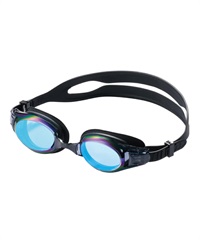 AQA エーキューエー スイミングゴーグル ウォーターランナー ワイドクリックミラー 3 KM-1623(BL.M-ONE)