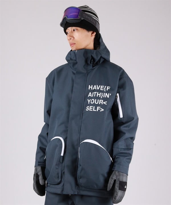 YELJAM フード付きスノーボードジャケット L 686 シックスエイトシックス DOJO SHELL JACKET ユニセックス