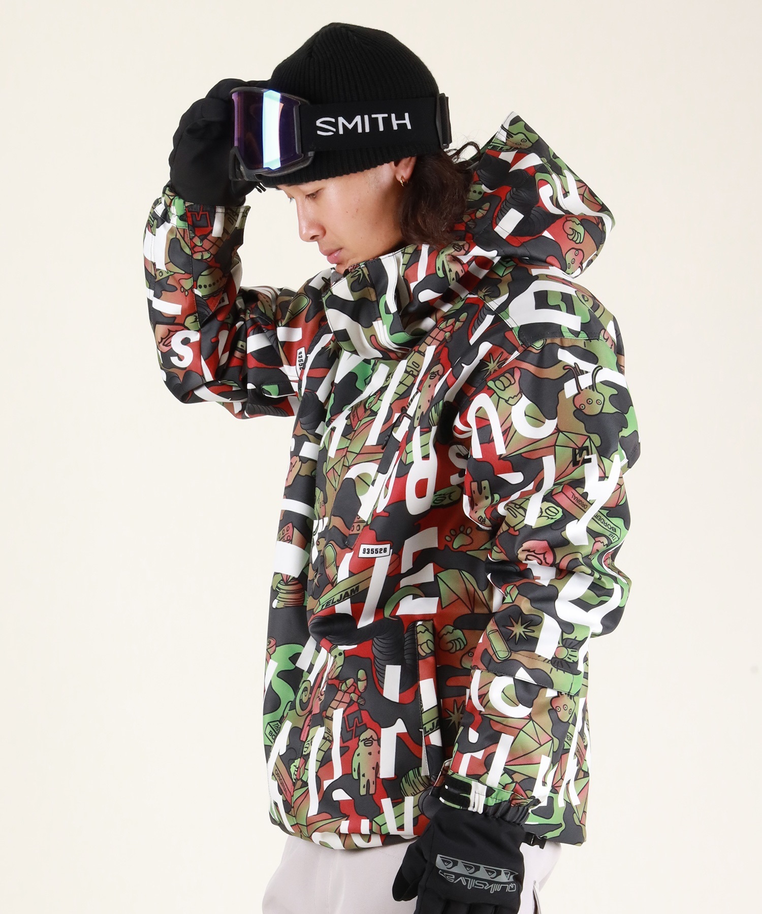 【2526】YELJAM イエロージャム スノーボード ウェア ジャケット ユニセックス YJ52512 ムラサキスポーツ 25-26モデル MX F27(CAMO-S)