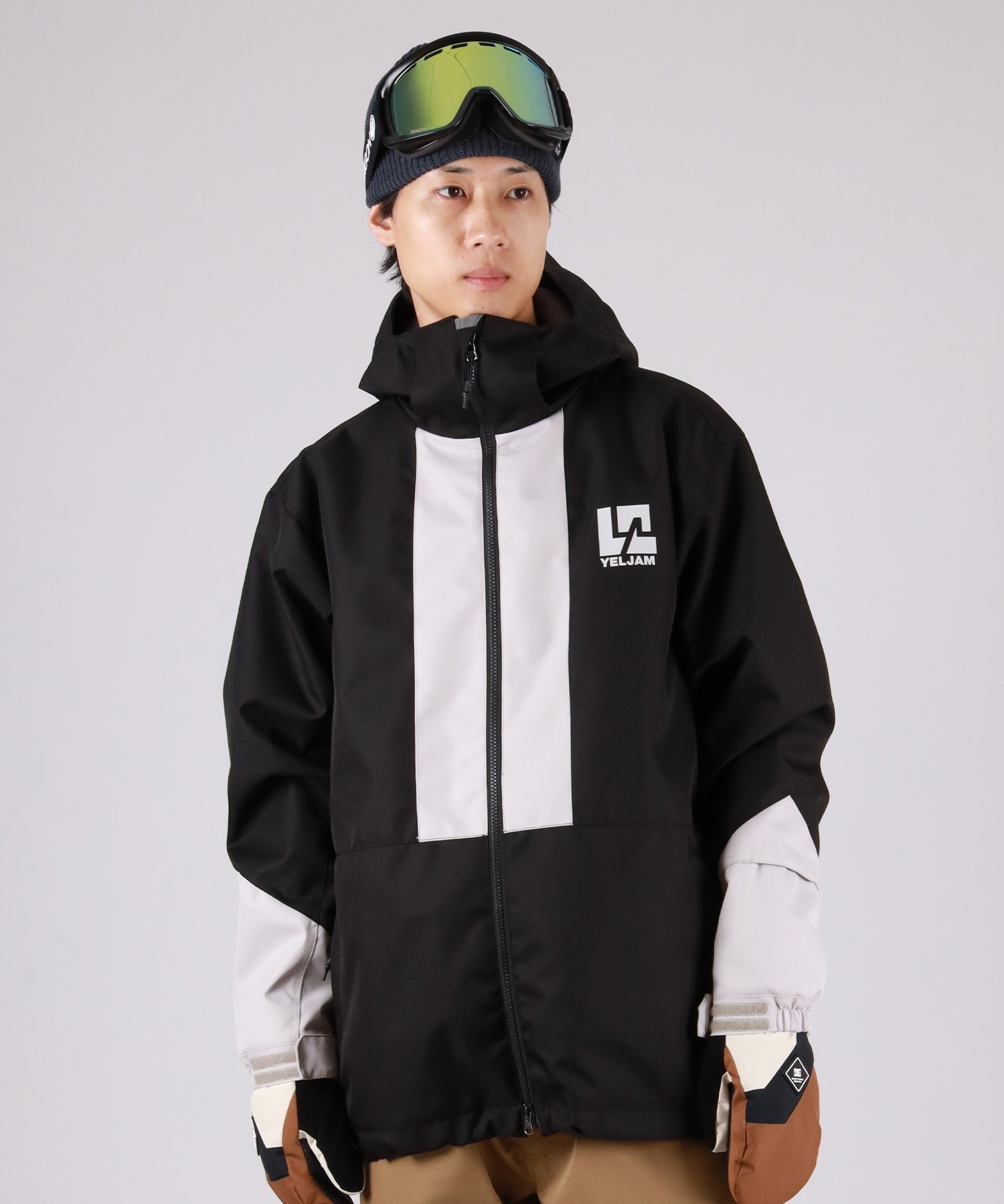 【2526】YELJAM イエロージャム スノーボード ウェア ジャケット ユニセックス YJ52511 ムラサキスポーツ 25-26モデル MX F27(BLK-S)