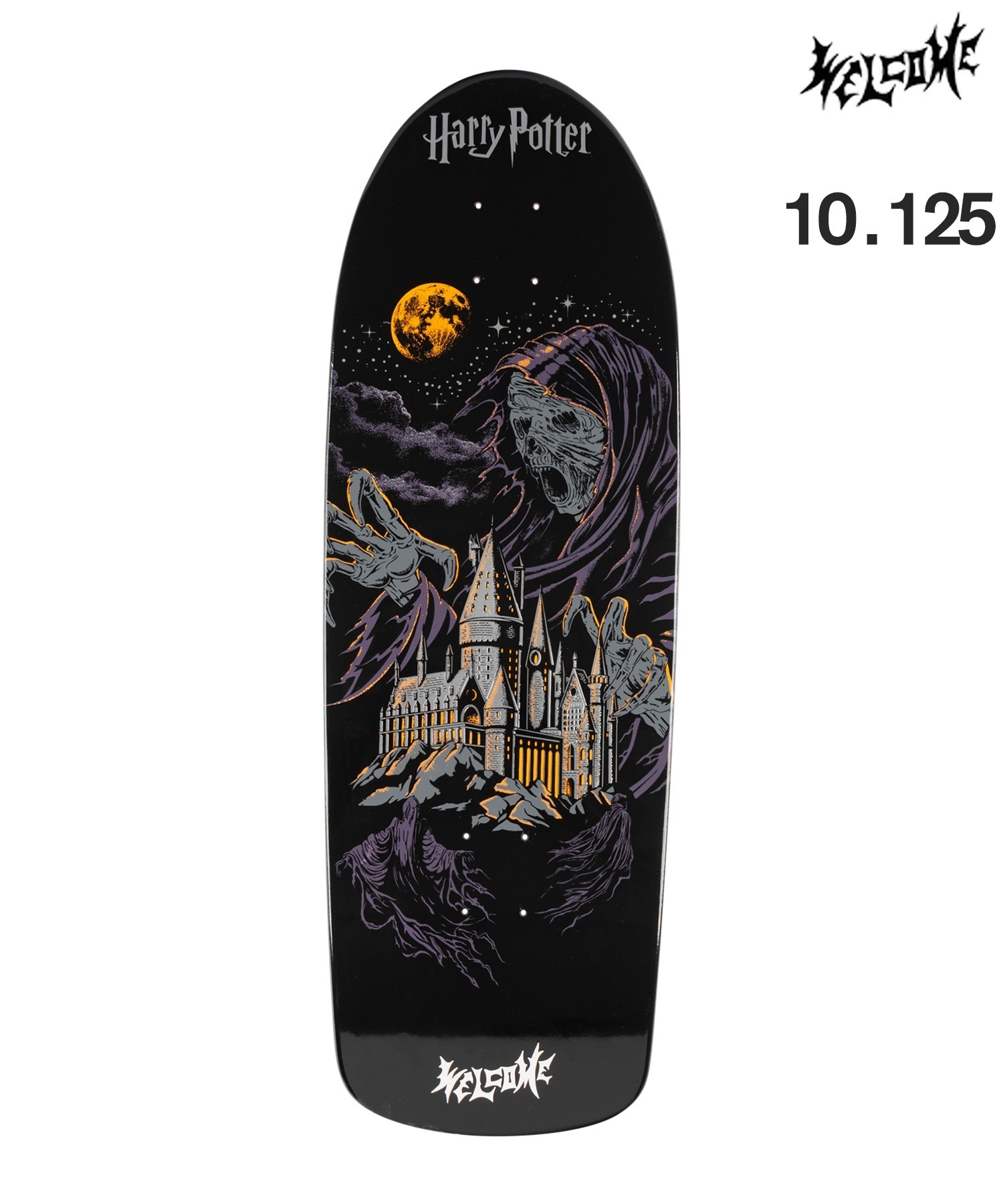 WELCOME ウェルコム スケートボード デッキ HARRY POTTER コラボ 10.125inch DEMENTOR 初心者 ハリーポッター(BLK-101inch)