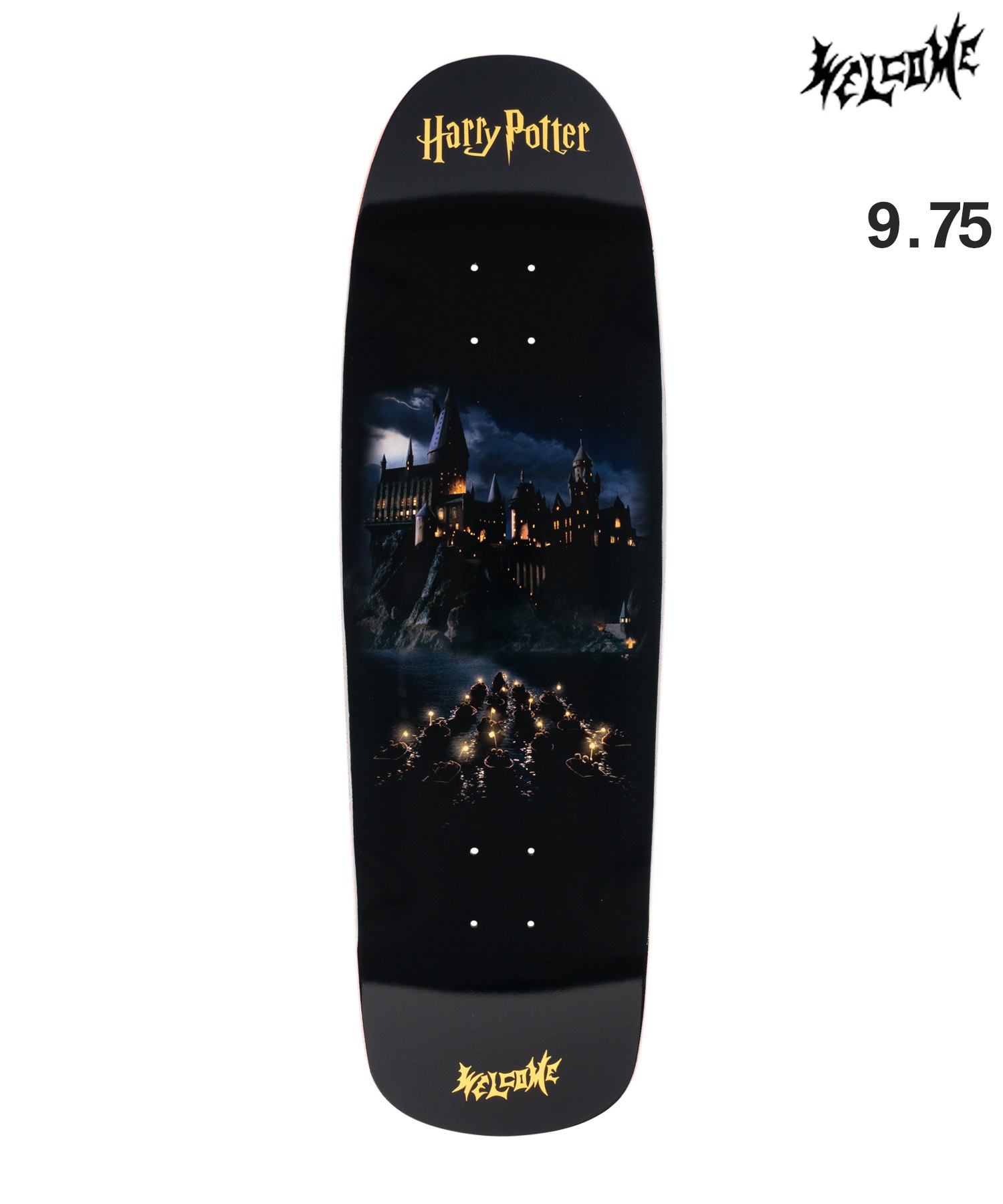 WELCOME ウェルコム スケートボード デッキ HARRY POTTER コラボ 9.75inch ARRIVAL 初心者 ハリーポッター(BLK-9.7inch)