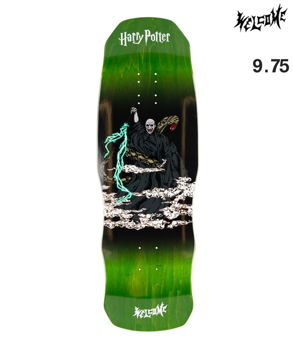 WELCOME ウェルコム スケートボード デッキ HARRY POTTER コラボ 9.75inch VOLDEMORT ムラサキスポーツ 初心者