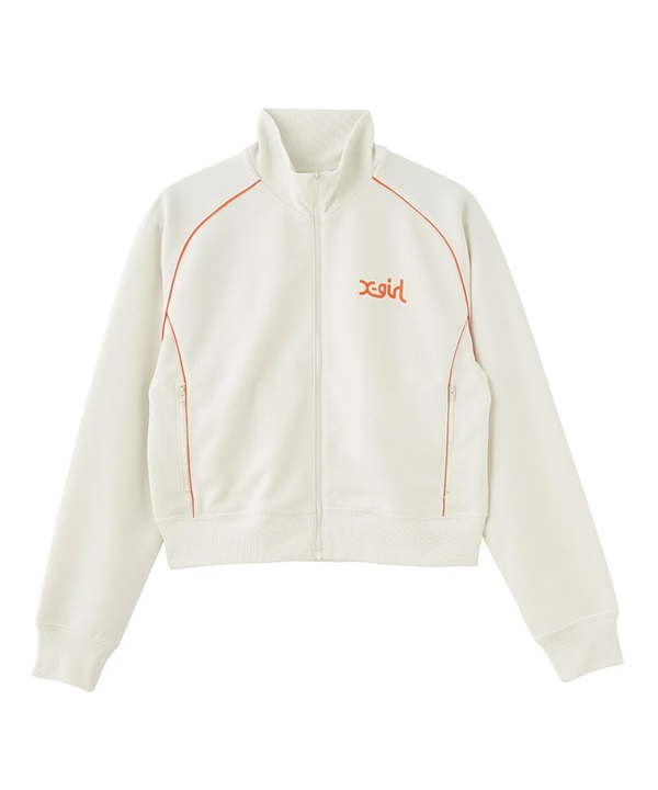 X-girl SPORTSエックスガールスポーツ アウター レディース トラックジャケット ショート丈 吸水速乾 UVカット SHORT TRACK JACKET 155251021004