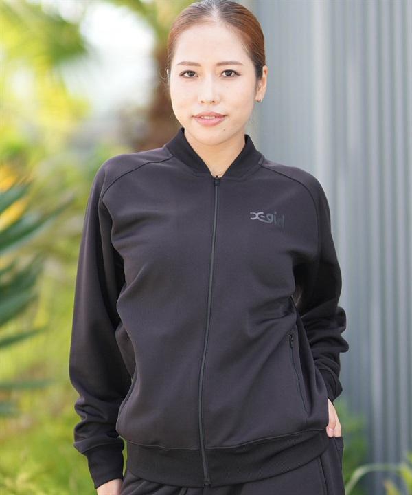 X-girl SPORTS エックスガールスポーツ ジャージ トラックジャケット レディース セットアップ対応 155253021006
