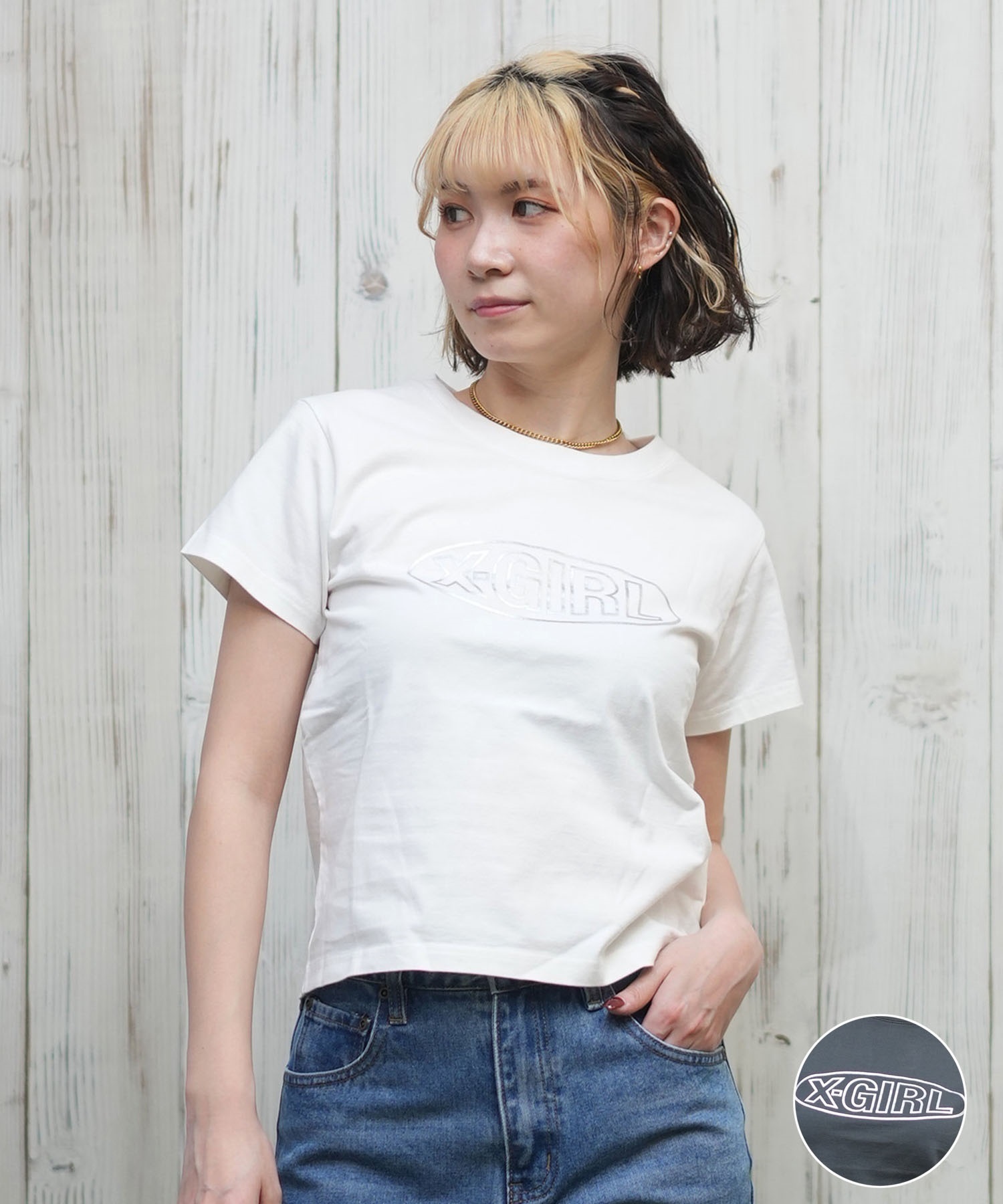 X-girl半袖Tシャツ 楽天市場】20%OFF X-girl エックスガール tシャツ RHINESTONE