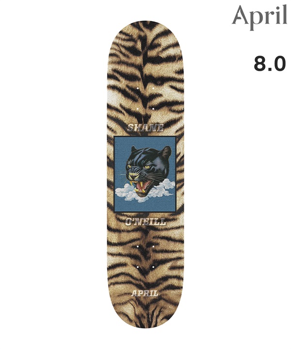 APRIL エープリル スケートボード デッキ 8.0,8.125inch SHANE O'NEILL  LEOPARD ムラサキスポーツ