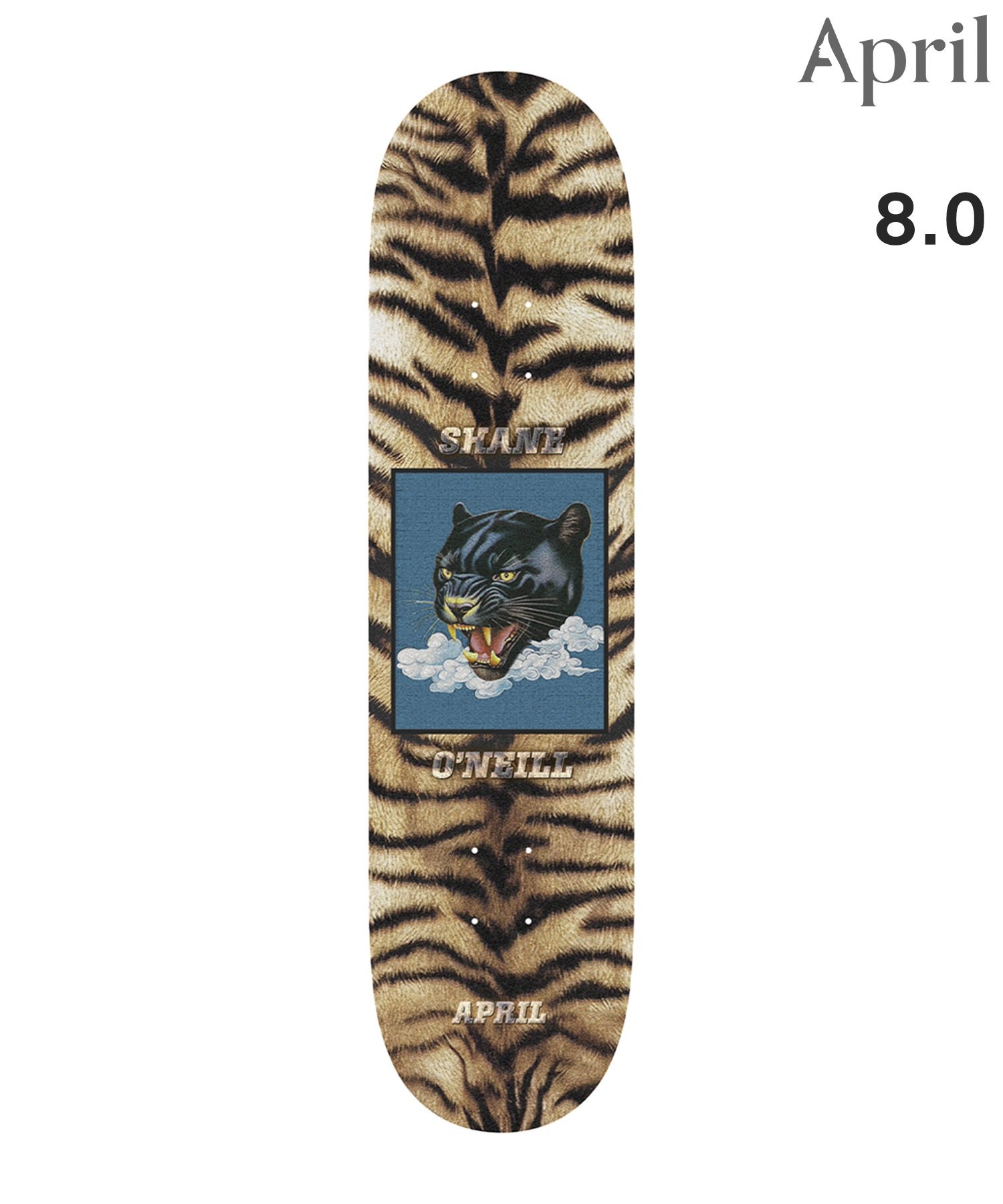 APRIL エープリル スケートボード デッキ 8.0,8.125inch SHANE O'NEILL  LEOPARD ムラサキスポーツ(ONE-8inch)