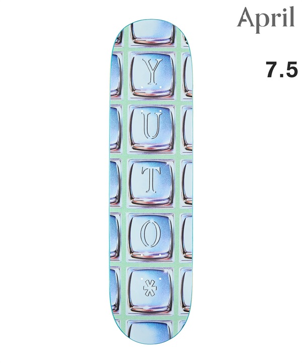 APRIL エープリル キッズ スケートボード デッキ 7.5inch YUTO HORIGOME DIALLED SEAFOAM ムラサキスポーツ
