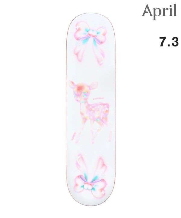 APRIL エープリル スケートボード キッズ デッキ 7.3inch RAYSSA LEAL BOW ムラサキスポーツ 初心者 おすすめ