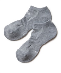NEW ERA ニューエラ ソックス 靴下 ロゴ 無地 ショート丈 SHORT ショート 3足組 14489702(GREY-25.0cm)