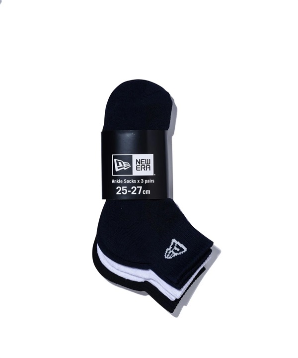 NEW ERA ニューエラ ソックス 3足組 SOCKS ANKLE 3P アンクル 14518188