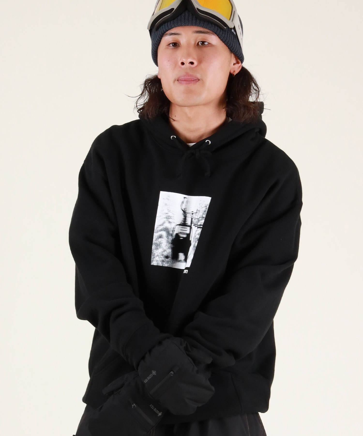 AUTUMN オータム  HIGHWAY HOODIE スノーボード ウェア インナーウェア ユニセックスムラサキスポーツ 25-26モデル MM D25【2526】(BLACK-S)