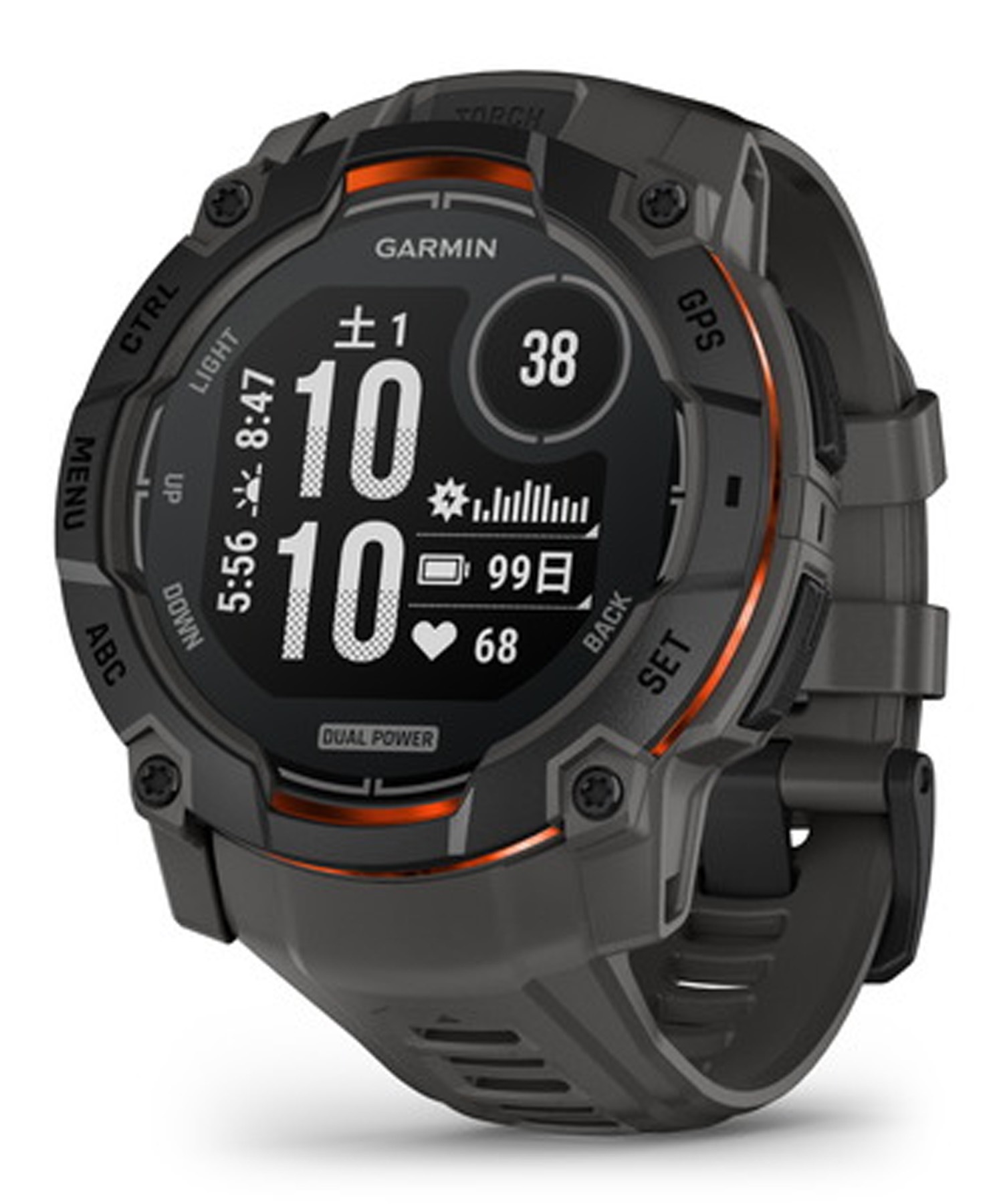 GARMIN ガーミン 腕時計 スマートウォッチ Instinct 3 Dual Power 50mm ..., 画像サイズ:1500x1800