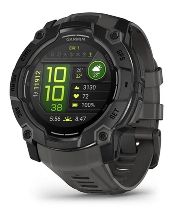 GARMIN ガーミン 腕時計 スマートウォッチ Instinct 3 AMOLED 50mm Black / Charcoal 010-03020-30