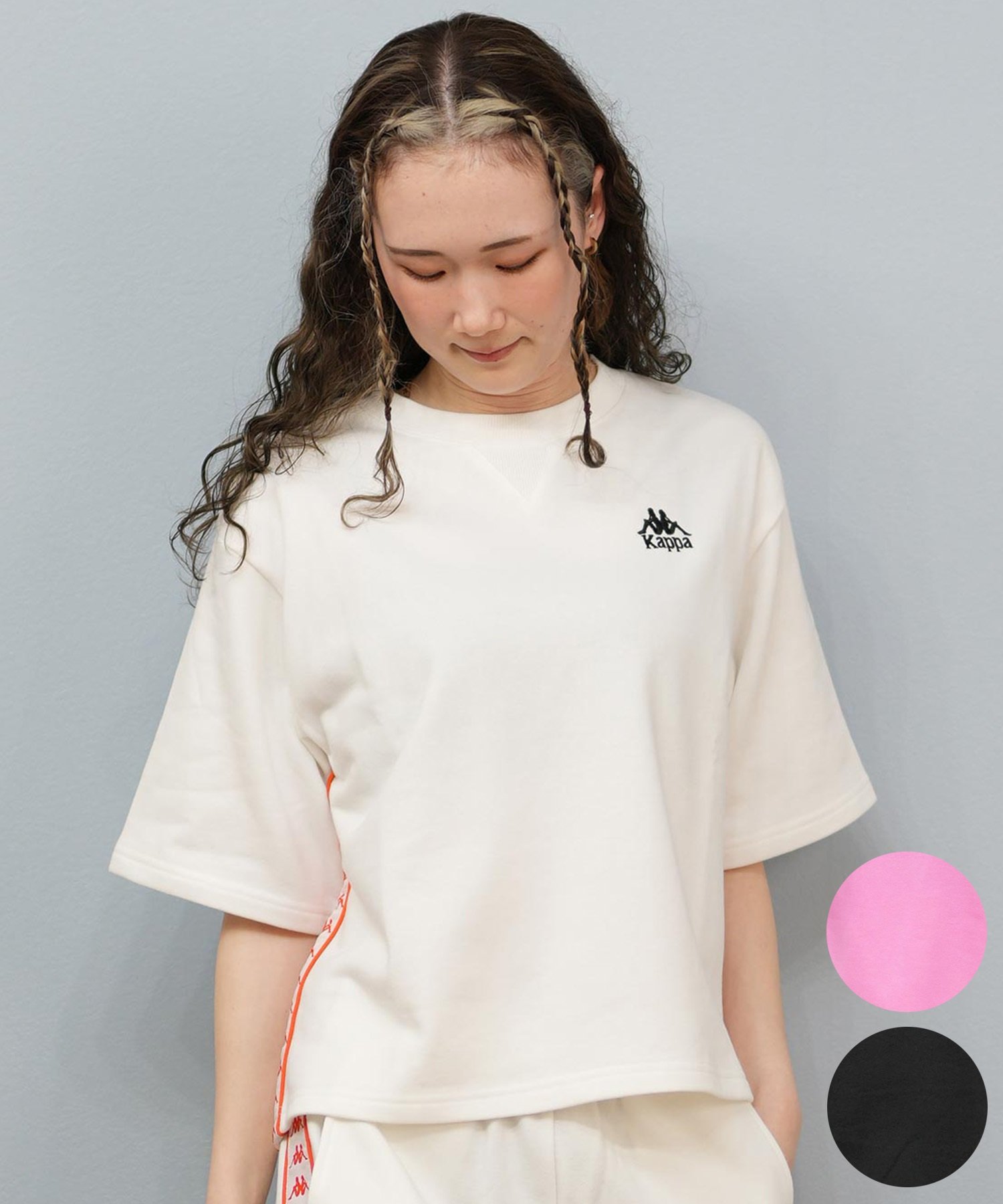 Kappa カッパ 半袖 Tシャツ レディース トレーナー スウェット セットアップ 215935