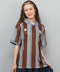 Kappa カッパ 半袖 シャツ レディース ポロシャツ ゲームシャツ ロゴ 215932(BN-M)