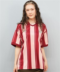 Kappa カッパ 半袖 シャツ レディース ポロシャツ ゲームシャツ ロゴ 215932(PK-M)