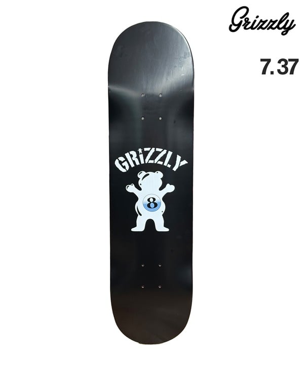 GRIZZLY グリズリー スケートボード デッキ 7.37 inch EIGHT BALL  ムラサキスポーツ