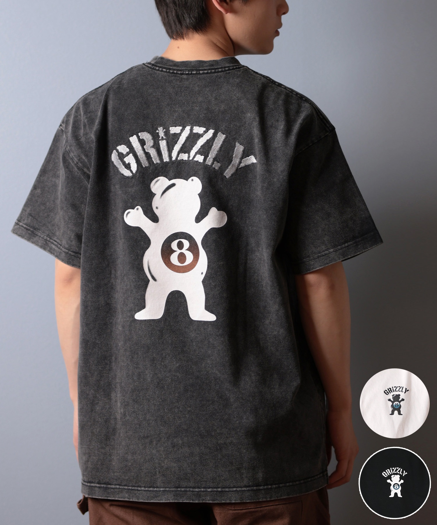 GRIZZLY グリズリー 半袖 Tシャツ メンズ バックプリント G25SS1403