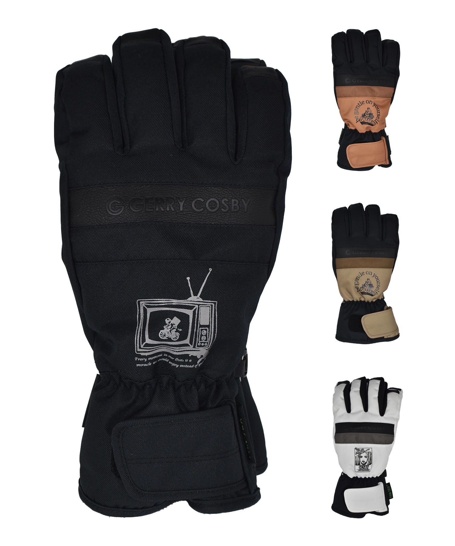 COSBY コスビー CS-6587 スノーボード グローブ メンズ ムラサキスポーツ 25-26モデル(WHT-M)