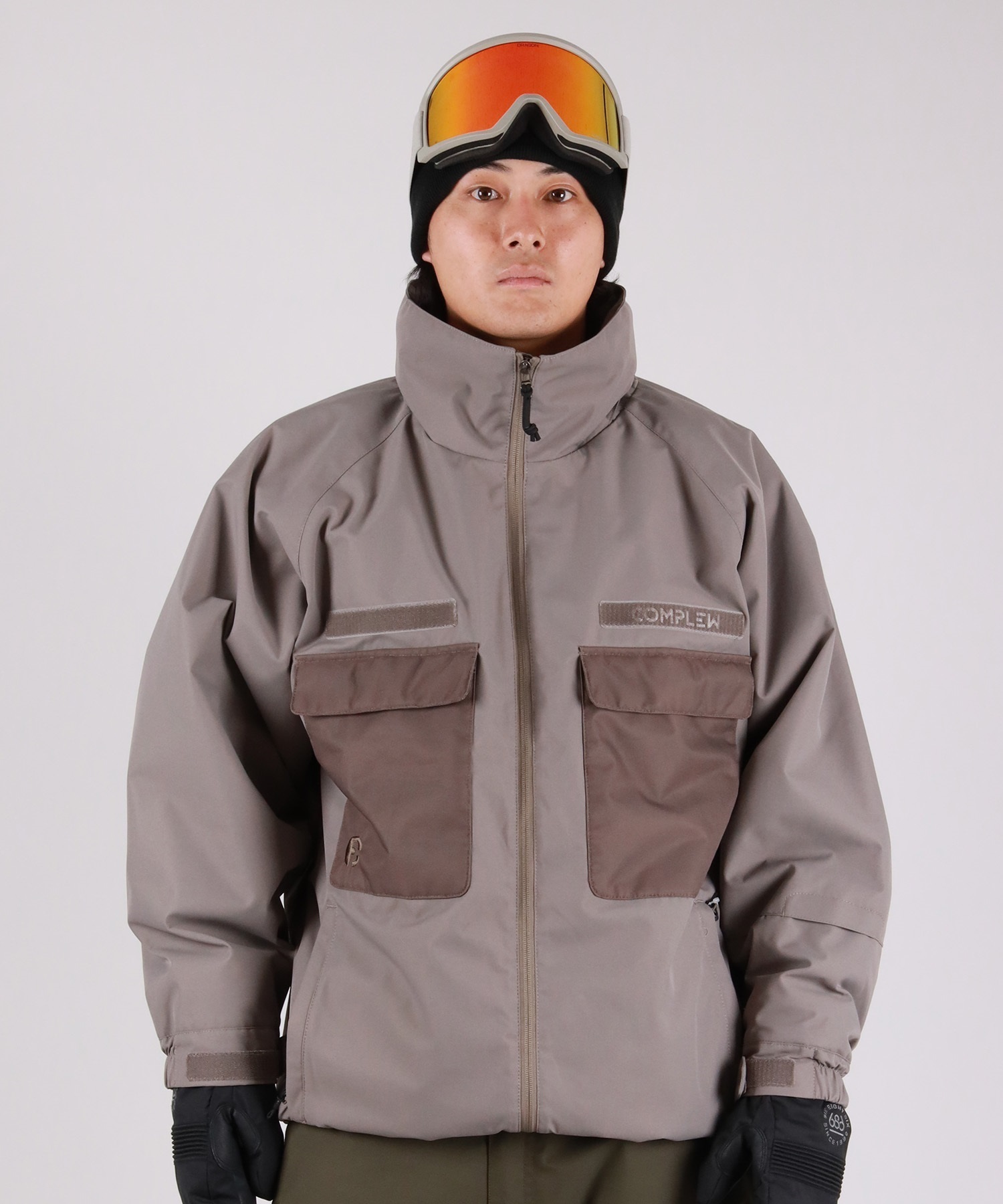 【2526】COMPLEW コンプリュー スノーボード ウェア ジャケット ユニセックス CP12503 ムラサキスポーツ 25-26モデル LL E1(BROWN-S)