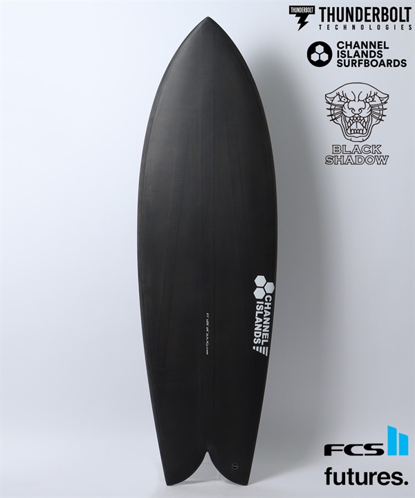 Thunderbolt サンダーボルト×CHANNEL ISLANDS チャネルアイランズ CI FISH BLACKSHADOW サーフボード ショートボード ムラサキスポーツ