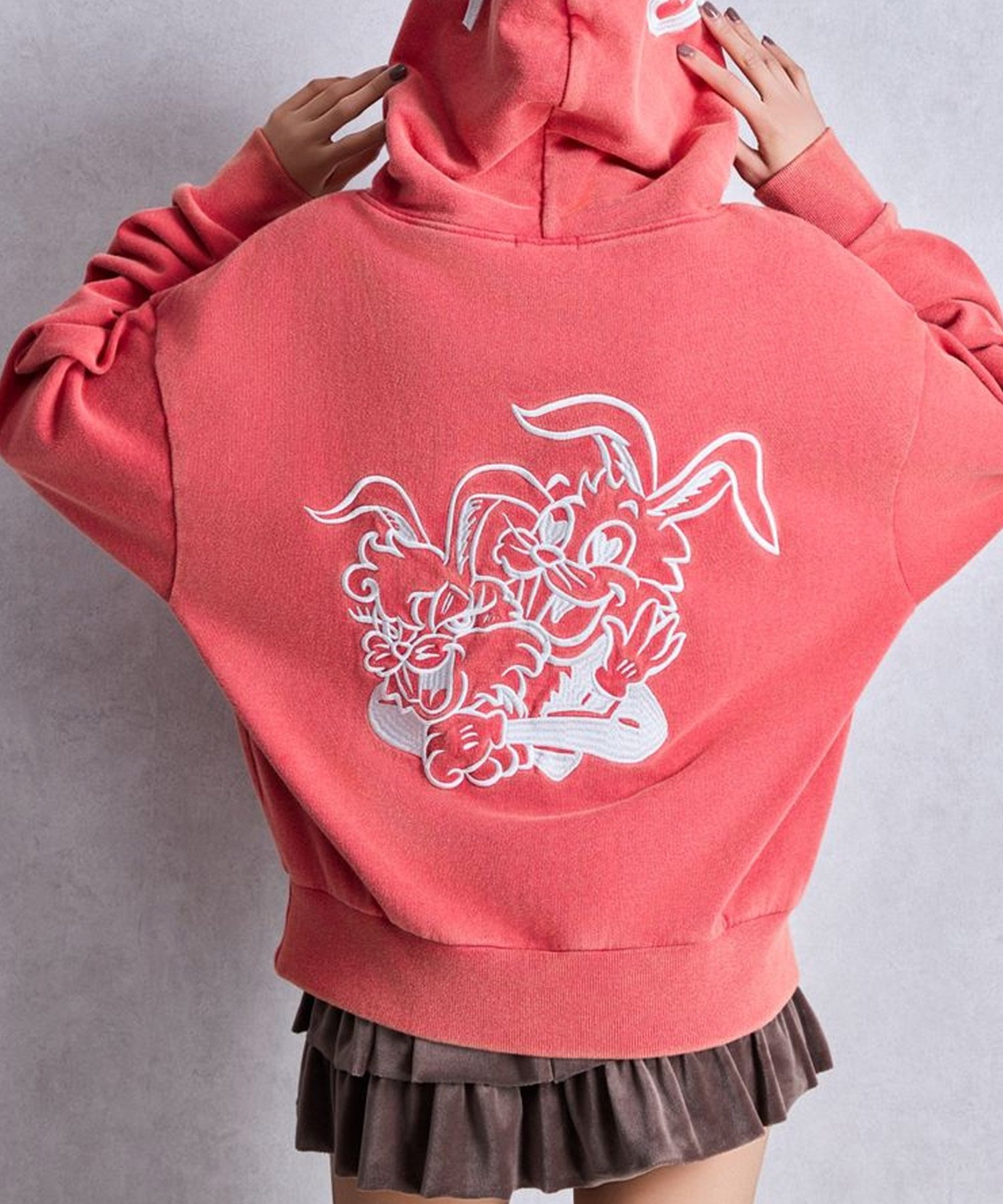 GYDA ジェイダ プルオーバー パーカー レディース GENUINE BUNNY スウェット パーカー 072552703101(RED-FREE)