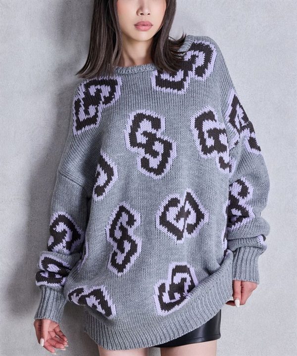 GYDA ジェイダ ニット セーター レディース GG FRAME ニット トップス 072552603601