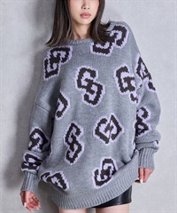 GYDA ジェイダ ニット セーター レディース GG FRAME ニット トップス 072552603601(GRY-FREE)