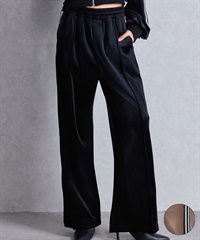 GYDA ジェイダ ロングパンツ トラックパンツ ジャージ レディース Symmetry GYDA ベロアパンツ セットアップ対応 072550747801(BLK-FREE)