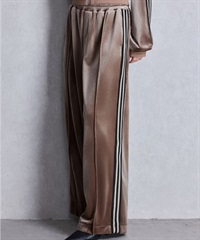 GYDA ジェイダ ロングパンツ トラックパンツ ジャージ レディース Symmetry GYDA ベロアパンツ セットアップ対応 072550747801(BGE-FREE)