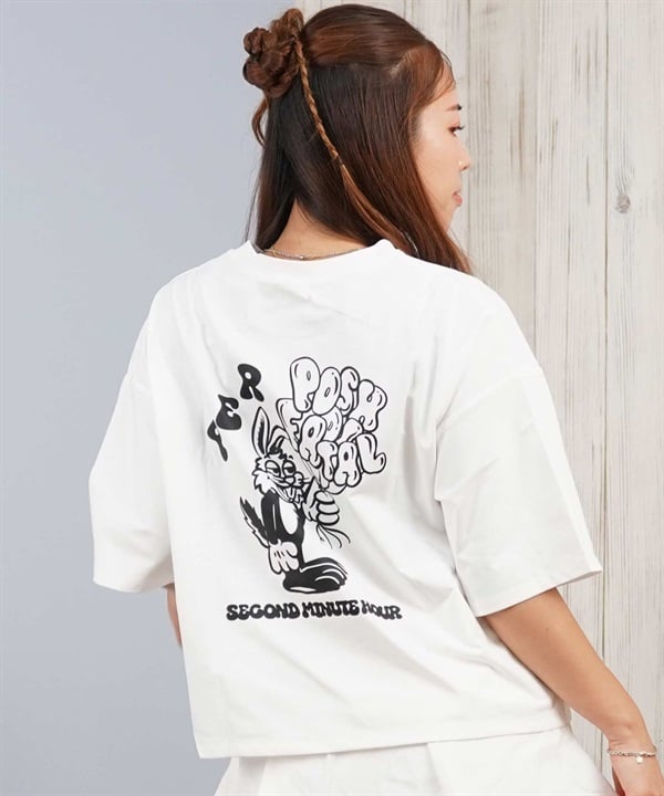 GYDA ジェイダ 水着 ラッシュガード 半袖 Tシャツ レディース バックプリント UVカット 水陸両用 404630