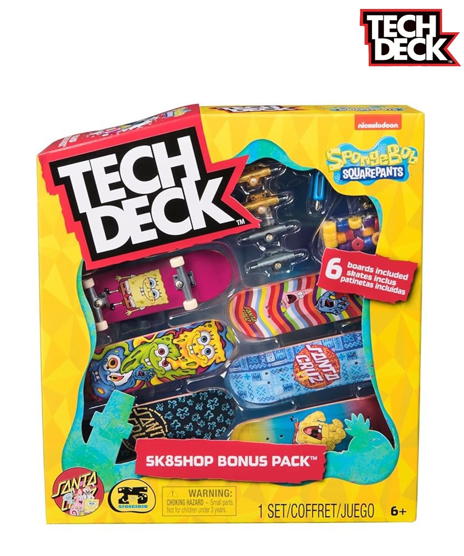 TECH DECK テックデッキ スケートボード ユビスケ フィンガーボード SPONGEBOB SK8SHOP BONUS PACK プレゼント パーク(SPBOB-ONE)