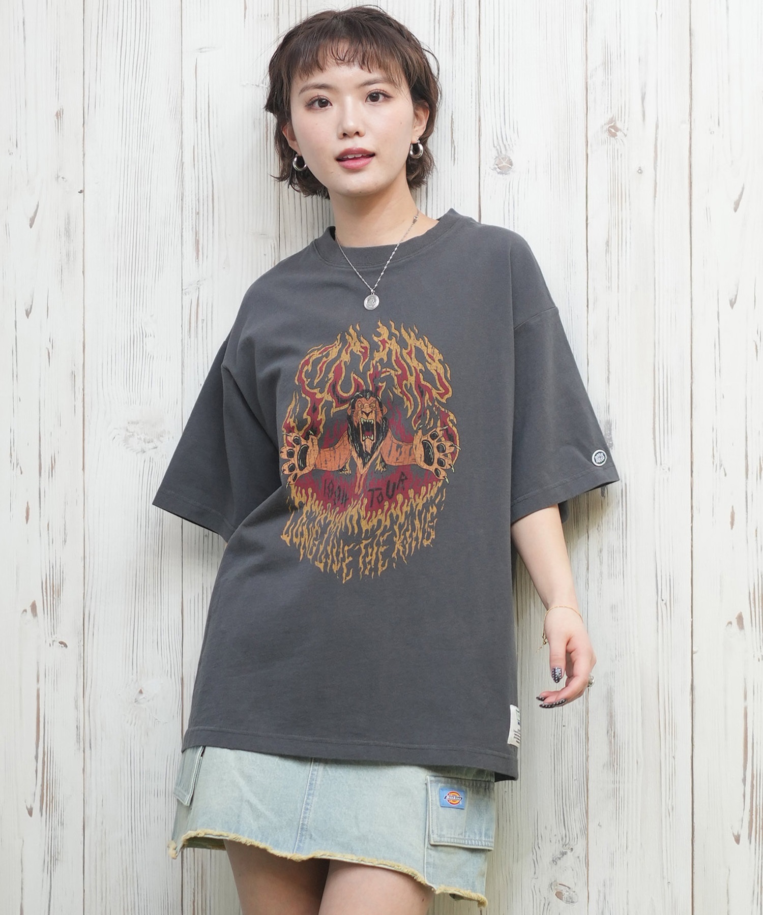 DISCUS ATHLETIC ディスカス アスレチック × Disney Villains ディズニー ヴィランズ コラボ 半袖 Tシャツ レディース 5287-5675(95BK-M)