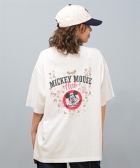 DISCUS ATHLETIC ディスカスアスレチック × Disney ディズニー コラボ 半袖 Tシャツ レディース ミッキーマウス 5287-5976(09OF-M)