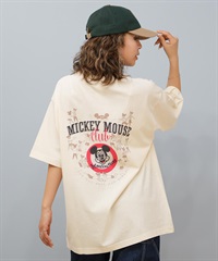 DISCUS ATHLETIC ディスカスアスレチック × Disney ディズニー コラボ 半袖 Tシャツ レディース ミッキーマウス 5287-5976(28IV-M)