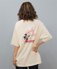 DISCUS ATHLETIC ディスカスアスレチック × Disney ディズニー コラボ 半袖 Tシャツ レディース ミッキーマウス 5287-5976(91IV-M)