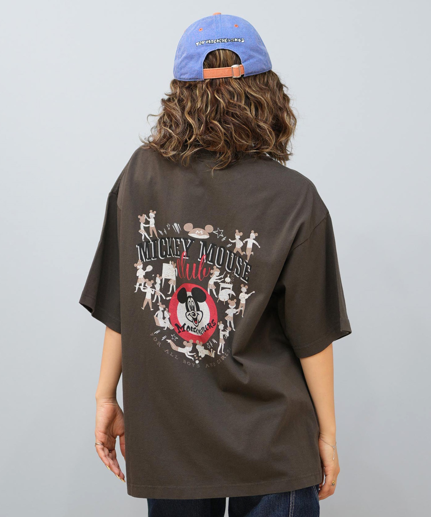 DISCUS ATHLETIC ディスカスアスレチック × Disney ディズニー コラボ 半袖 Tシャツ レディース ミッキーマウス 5287-5976(48BK-M)