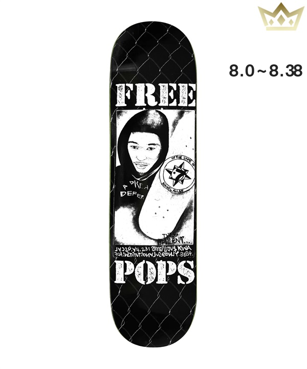 KING キング スケートボード デッキ 8.0～8.38inch NAKEL SMITH - FREE POPS ムラサキスポーツ