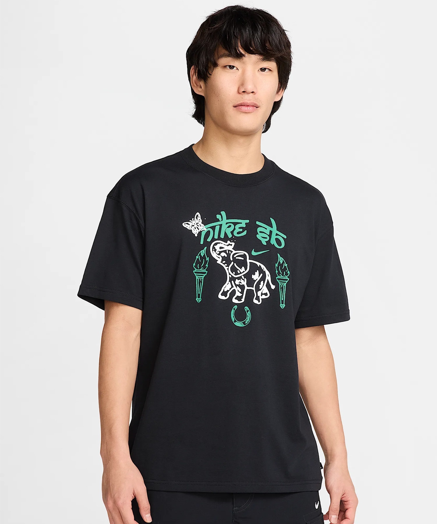 NIKE SB ナイキエスビー 半袖 Tシャツ メンズ マックス90 スケートボード Tシャツ HJ0805-010(010-M)