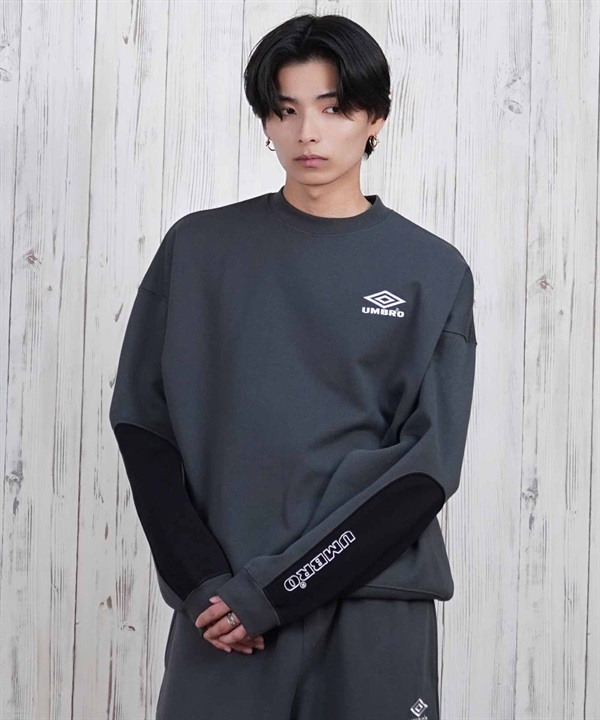 UMBRO アンブロ トレーナー ユニセックス スウェット クルーネック セットアップ対応 MD11MSMCL01