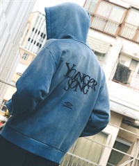 UMBRO アンブロ × Younger Song ヤンガーソング コラボ ジップアップ パーカー 裏毛 MD27-LHD03 ムラサキスポーツ限定(BLUE-M)