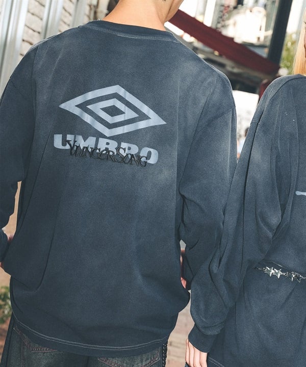 予約商品【11月14日より順次発送】UMBRO アンブロ × Younger Song ヤンガーソング コラボ 長袖 Tシャツ ロンT MD27-LST02B ムラサキスポーツ限定