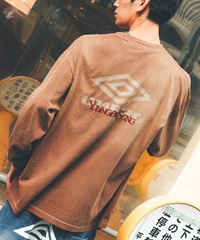 UMBRO アンブロ × Younger Song ヤンガーソング コラボ 長袖 Tシャツ ロンT MD27-LST02B ムラサキスポーツ限定(BROWN-S)