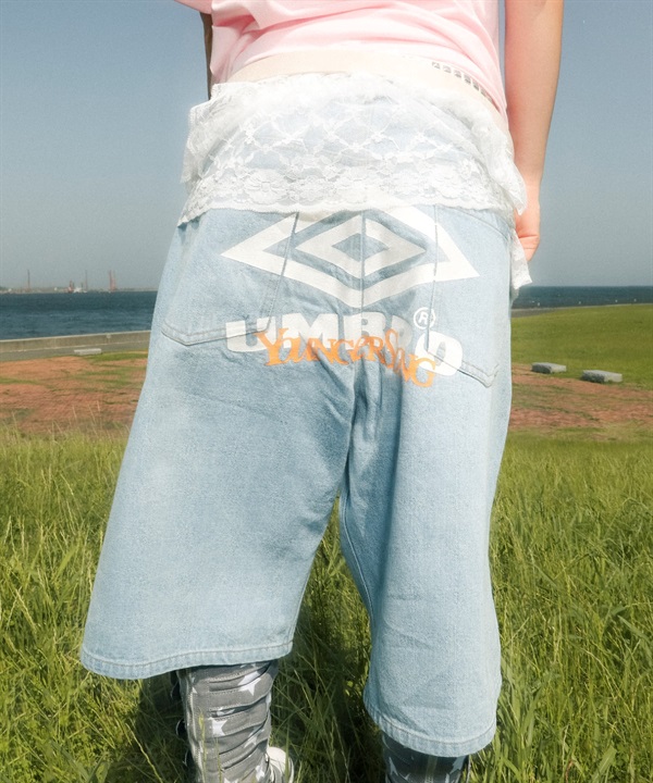 予約商品【7月下旬より順次発送】UMBRO アンブロ × Younger Song ヤンガーソング コラボ ハーフパンツ ショートパンツ ユニセックス MRYS-SPT004 ムラサキスポーツ別注