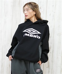 UMBRO アンブロ パーカー プルオーバー レディース フーディー スウェット 裏起毛 セットアップ対応 MD11WSMHD01 ムラサキスポーツ限定