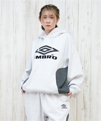 UMBRO アンブロ パーカー プルオーバー レディース フーディー スウェット 裏起毛 セットアップ対応 MD11WSMHD01 ムラサキスポーツ限定