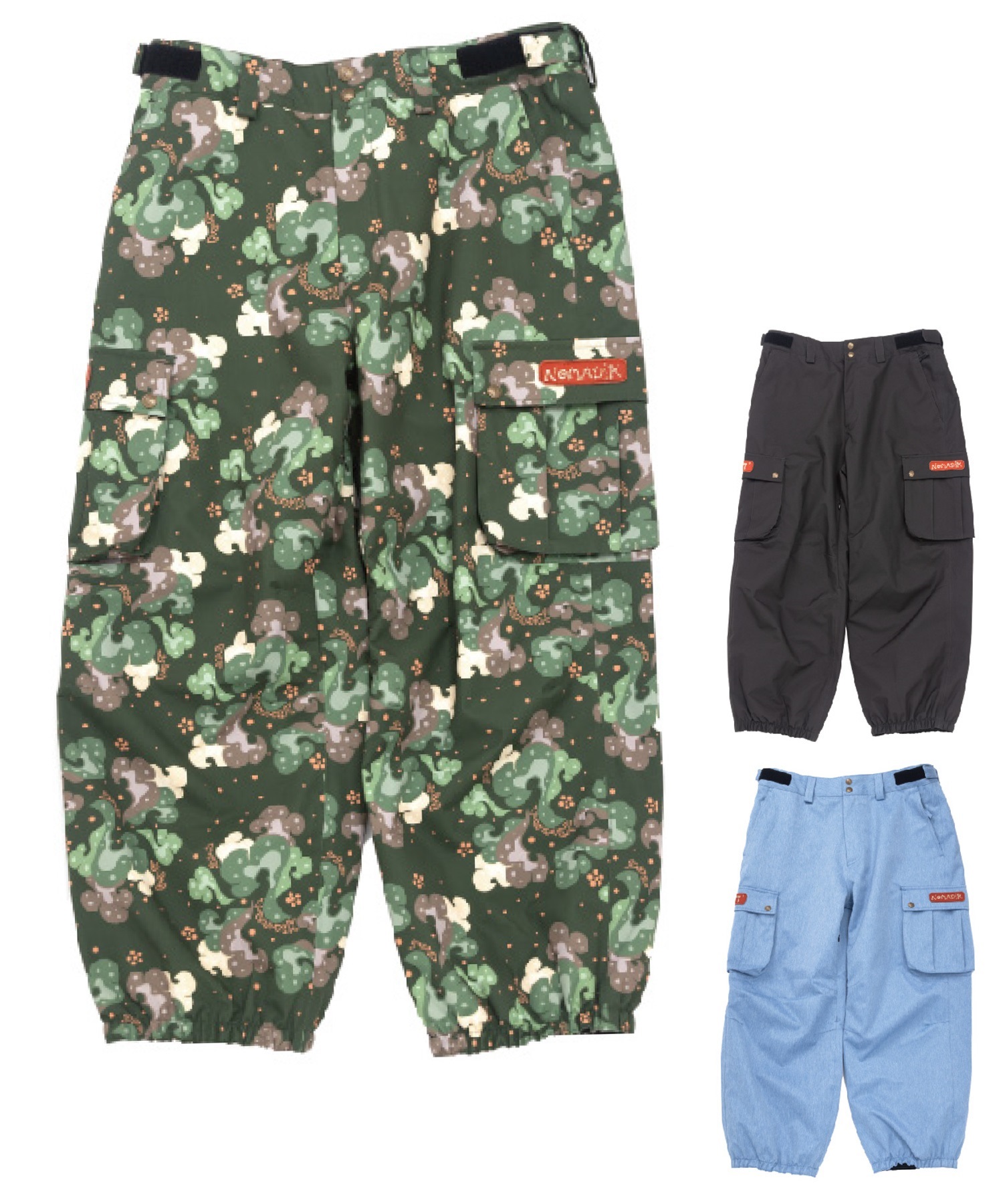 NOMADIK カーゴパンツ XL 777 パッチワーク グレー ネイビー NOMADIK カーゴパンツ XL 777 パッチワーク グレー ネイビー