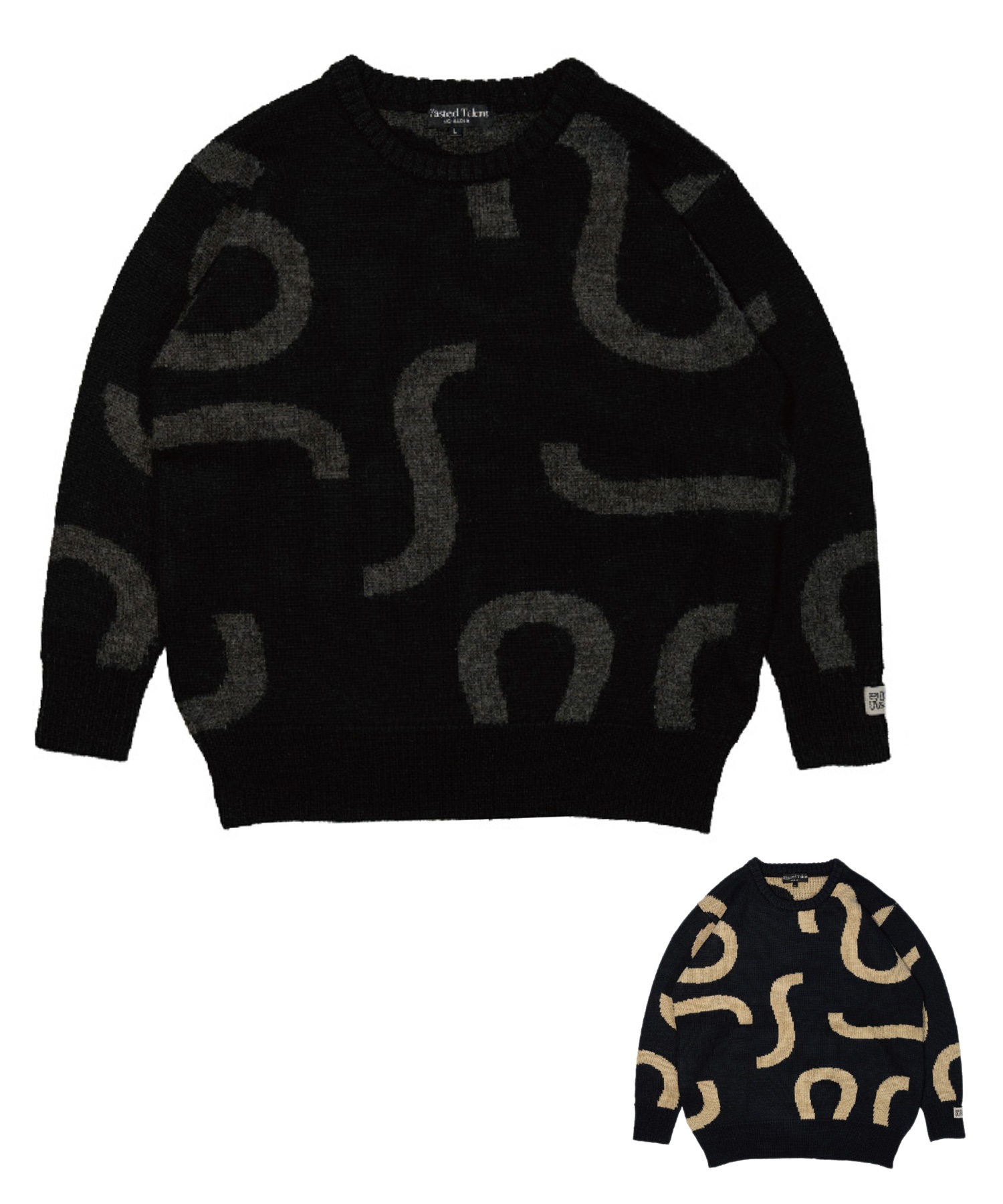 NOMADIK ノマディック WT JACQUARD SWEATER スノーボード ウェア インナーウェア ユニセックス ムラサキスポーツ 25-26モデル MM D4 【2526】(BKGY-M)